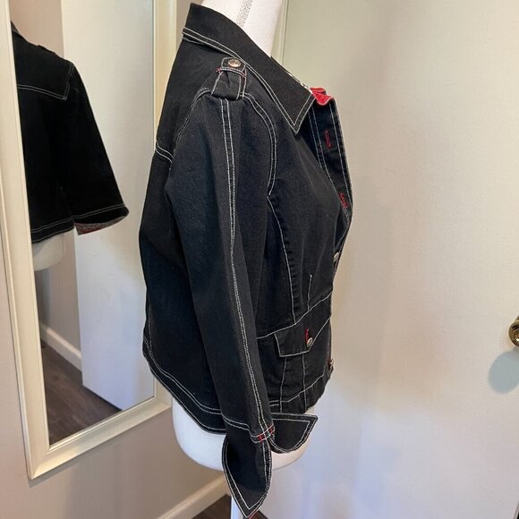 City Girl Nancy Bolen 2 pc Lightweight Embellished Silk trim Pant Set, Size 10 - Picture 8 of 16